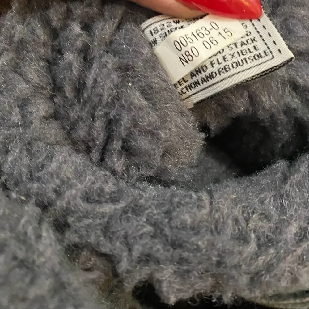 Bearpaw Shania Grey Suede Boots Shearling Lining